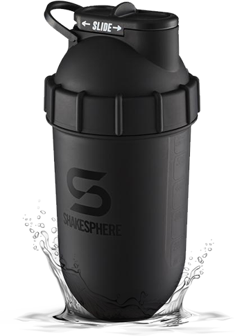 700mls ShakeSphere Tumbler Original Matte Black/Black Logo