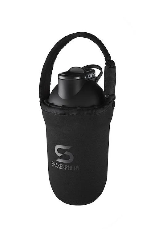 ShakeSphere Tumbler Case Neoprene Black/Grey Logo
