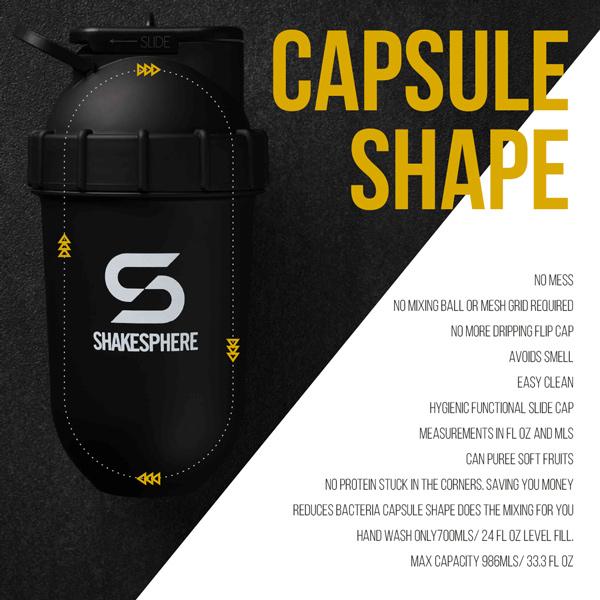 700mls ShakeSphere Tumbler View Matte White/Black Window