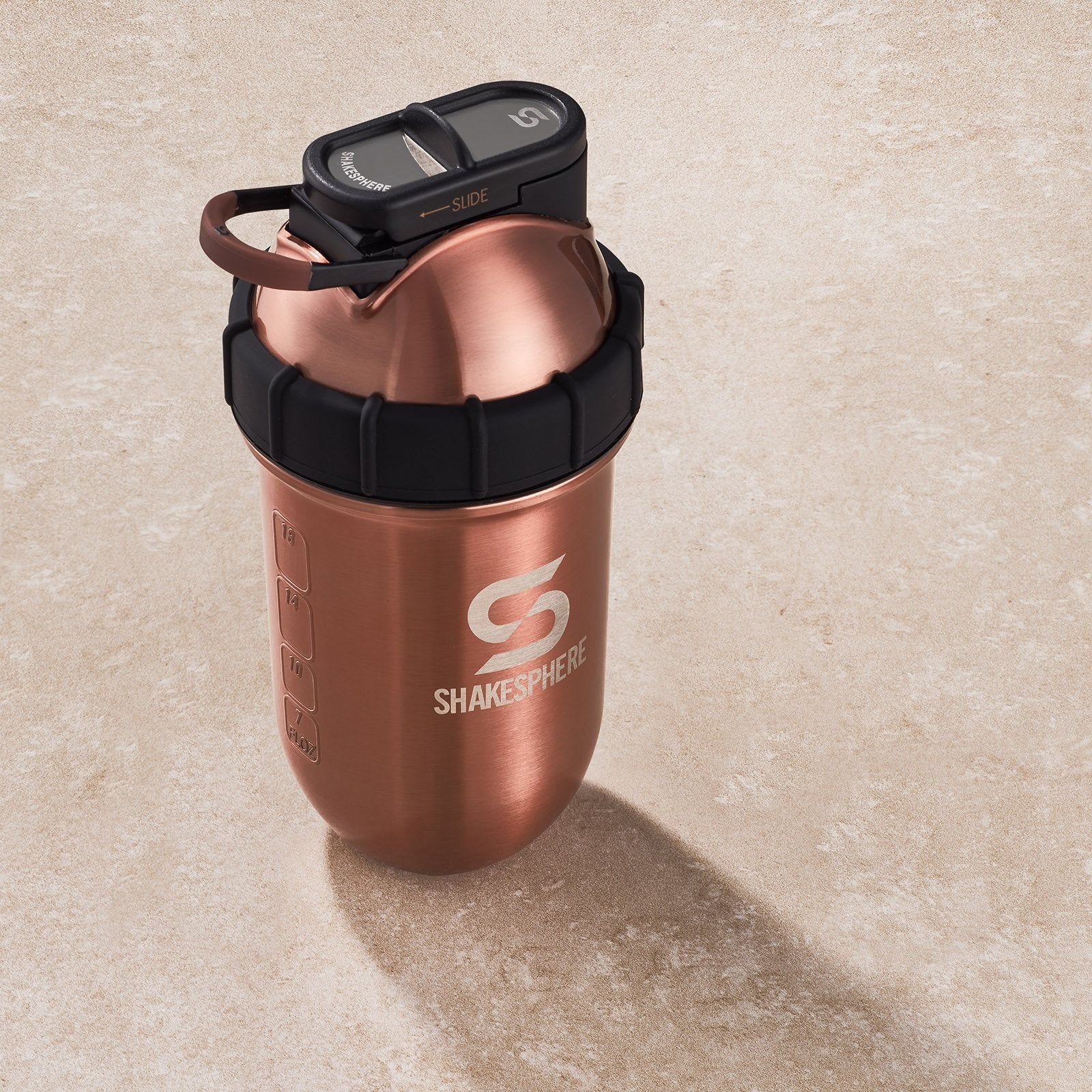 700mls ShakeSphere Tumbler Double Wall Steel Copper