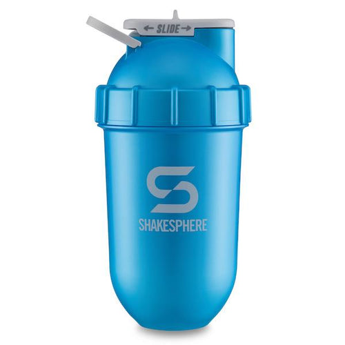 700mls ShakeSphere Tumbler Original Metallic Cyan/White Logo