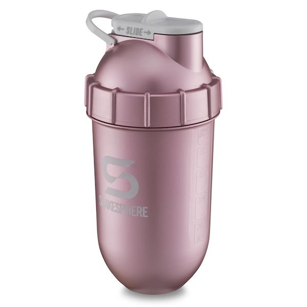700mls ShakeSphere Tumbler Original Rose Gold/White Logo