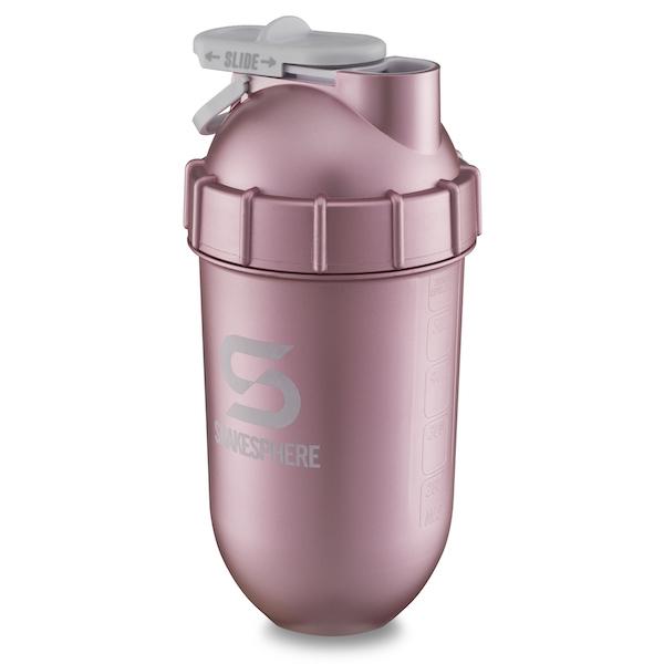 700mls ShakeSphere Tumbler Original Rose Gold/White Logo