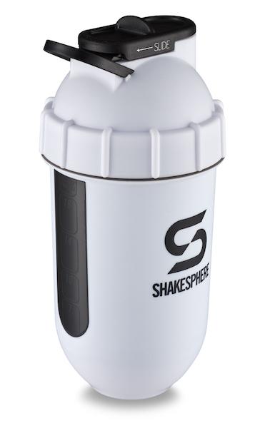 700mls ShakeSphere Tumbler View Matte White/Black Window