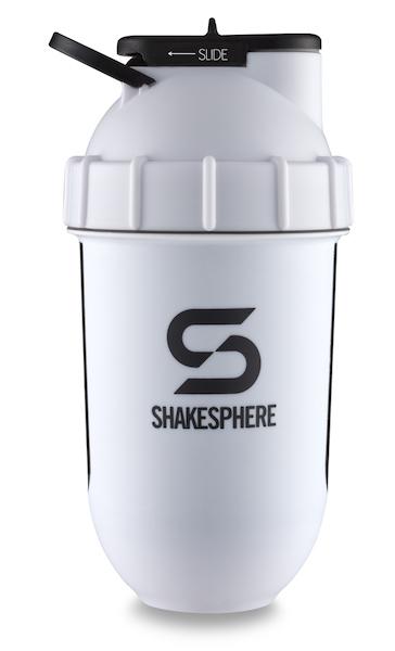 700mls ShakeSphere Tumbler View Matte White/Black Window