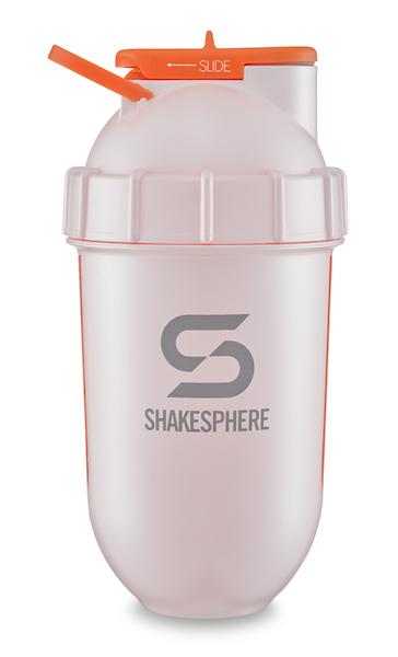 700mls ShakeSphere Tumbler View Pearl White/Orange Window