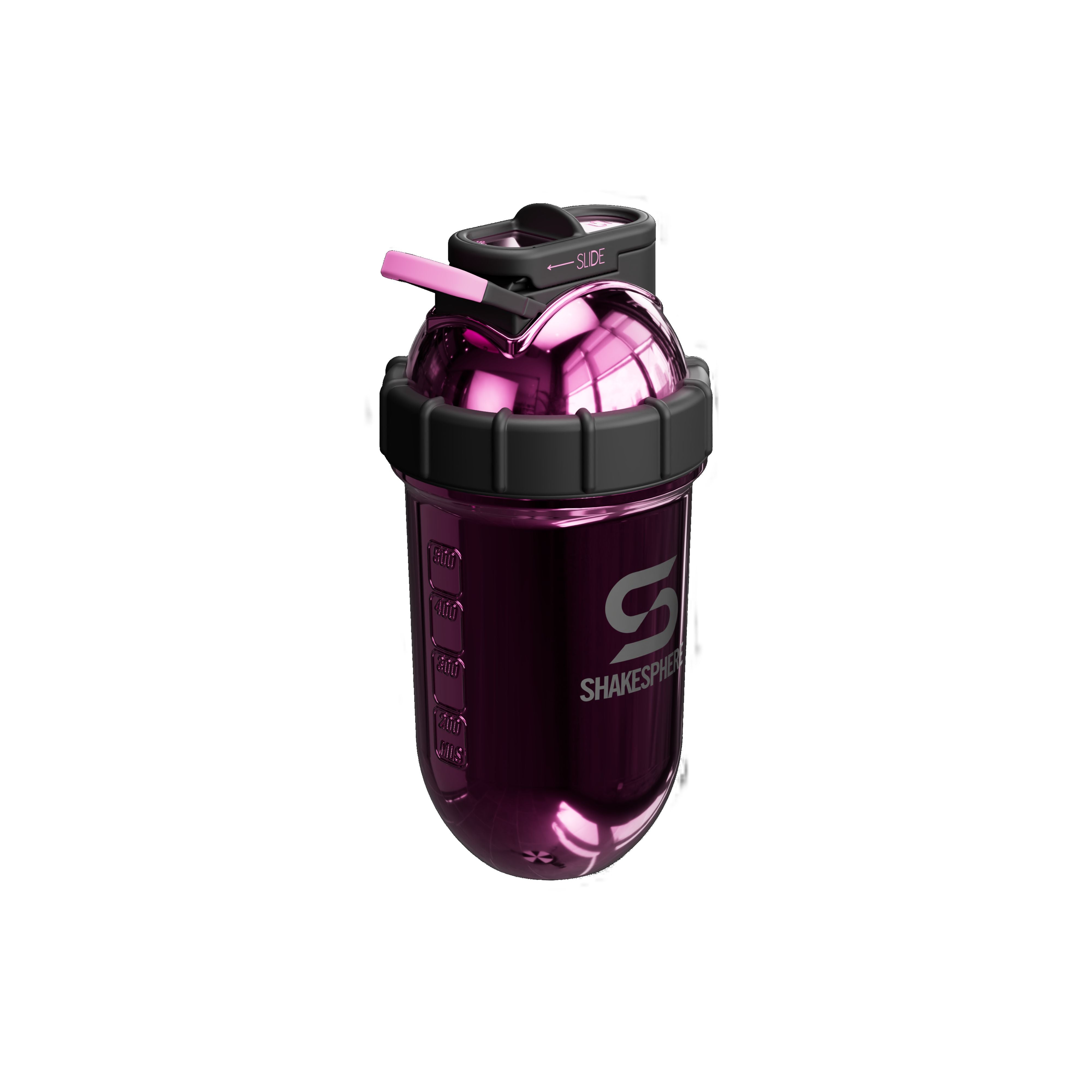 ShakeSphere Tumbler, Steel, Mirrored Pink