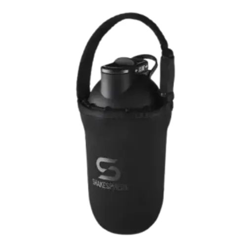 Black Neoprene Case for Protein shaker bottle