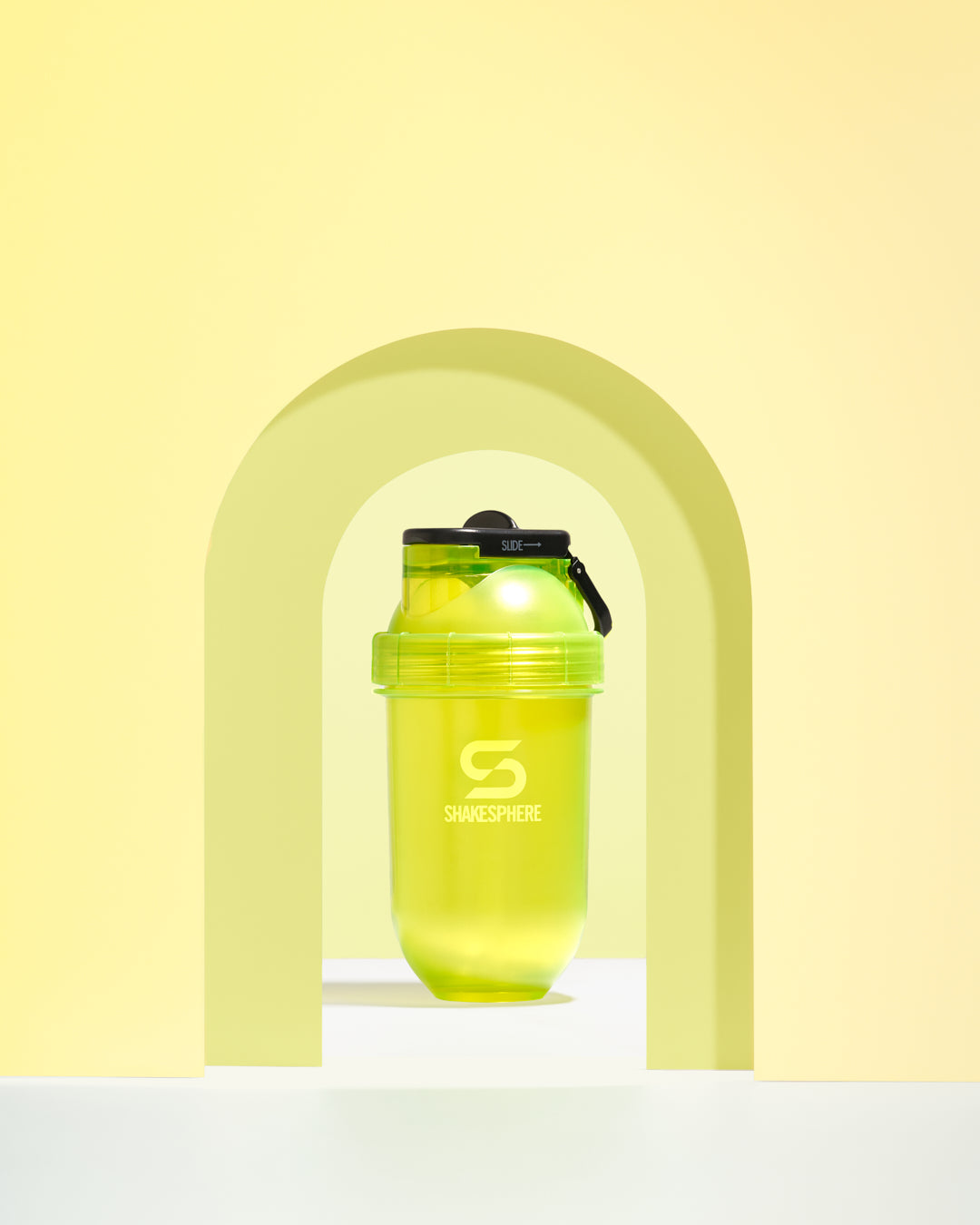 400ml Shakesphere Mini Flip Straw Shaker Yellow