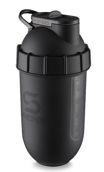 700mls ShakeSphere Tumbler View Matte Black/Black Window