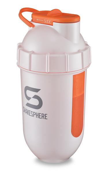 700mls ShakeSphere Tumbler View Pearl White/Orange Window